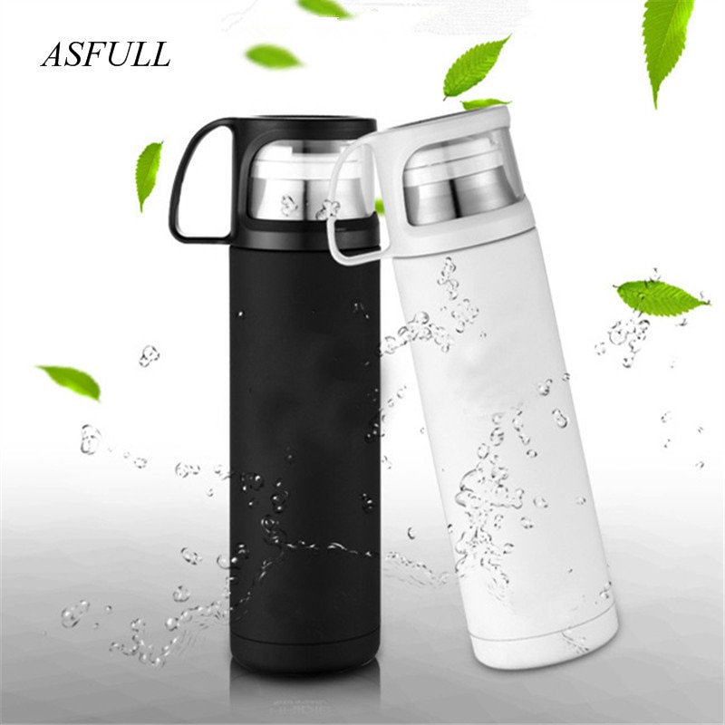 Thermos Cup Thermos Mok Vacuüm Cup 304 Rvs Geïsoleerde Mok 500Ml Thermische Fles Thermosflessen Thermoskan Fles Water