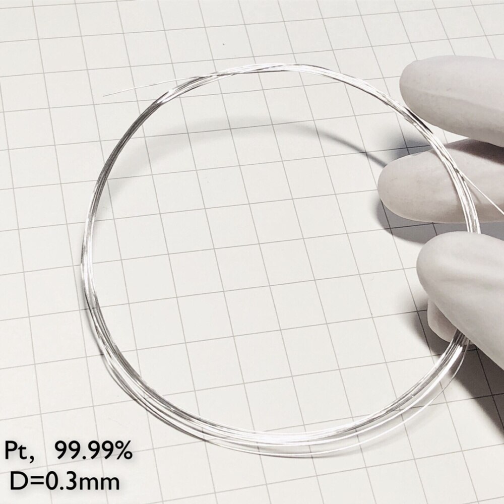 Platina Metalen Draad 99.99% Hoge Zuiverheid Wetenschappelijk Onderzoek Experiment