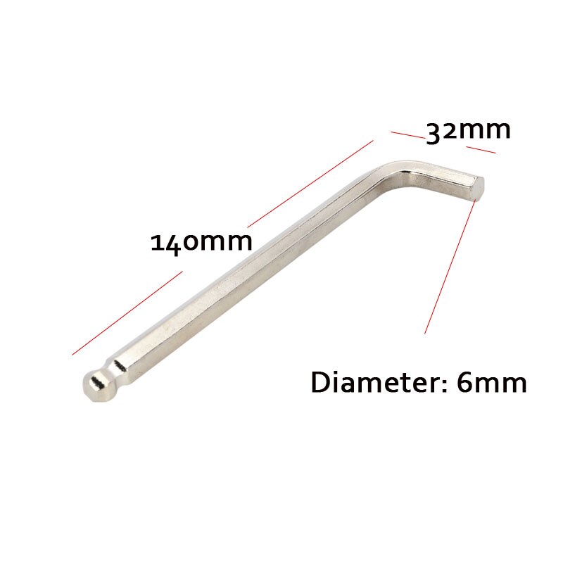 6mm 8mm 10mm Steel Ball Point Hex Key Wrenches Bicycle Repair Tool Hexagonal Screwdriver Hex Wrench Hand Tool Allen Wrenches