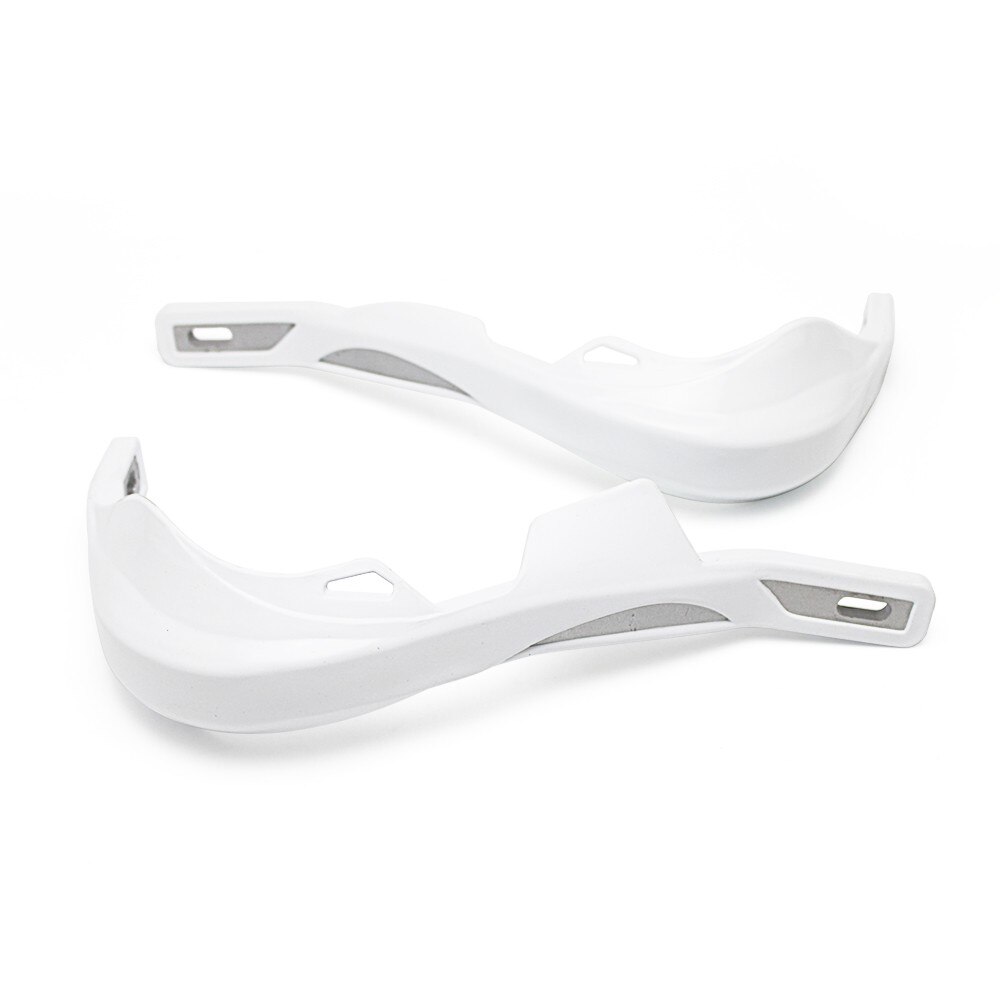 Manillar motocicleta Dirt Bike Brush Bar guardamanos Protector ancho para barra gruesa guarda ancho para barra gruesa: Blanco