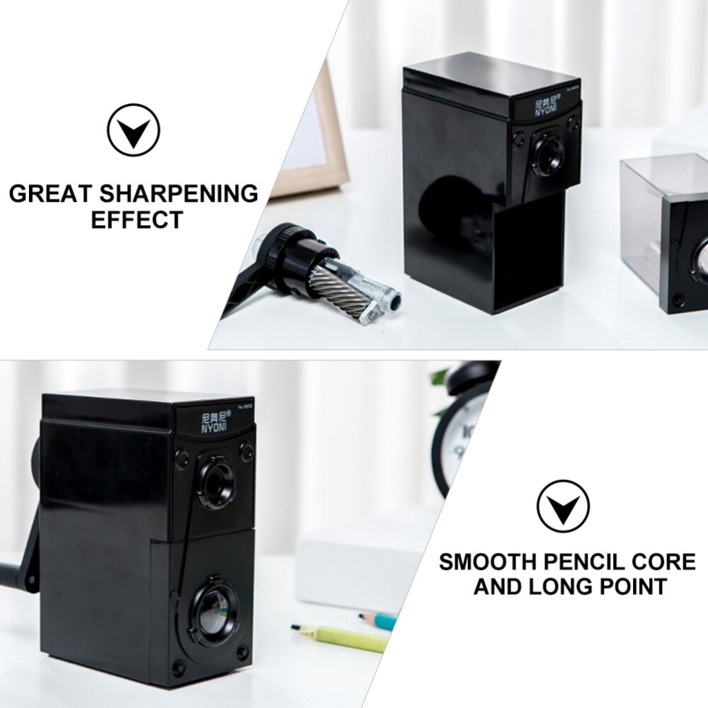 Drawing Pencil Sharpener Manual Artist Pencil Sharpener (Black)