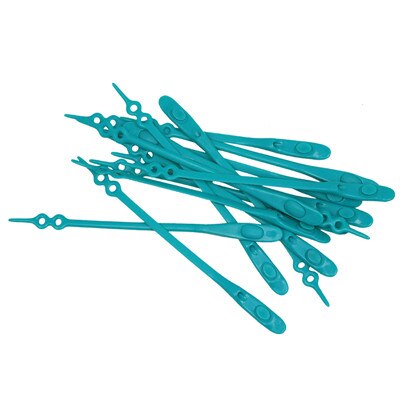 Nouveauté 12 pcs/lot lacets en Silicone élastique chaussures de lacet élastique accessoires chaussures en Silicone paresseux dentelle sans cravate dentelle en caoutchouc: green