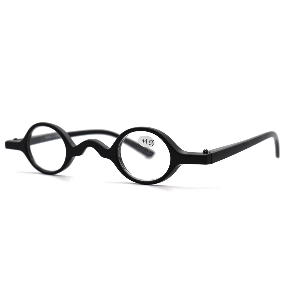 Leesbril Retro Ronde Unisex Eyelasses Kleine Frame Vergrootglas Eyewear Met Zak Bril Zak 1.0 1.5 2.0 2.5 3.0 3.5