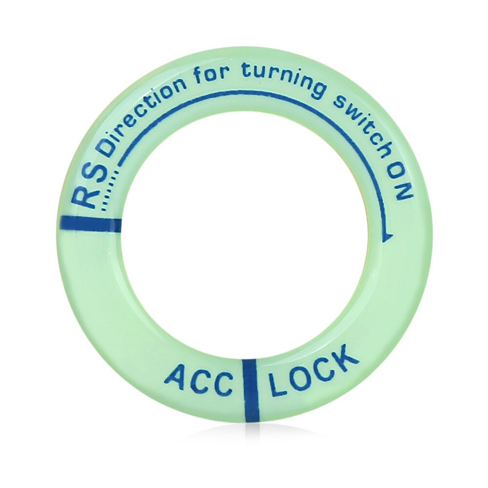 3D Car Ignition Switch Cover Luminous Key Ring Hole Cover Sticker car stickers auto products