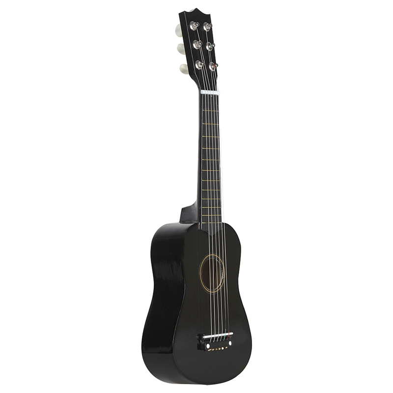 -21Inch Kleine Mini Gitaar Basswood 6 Snaren Akoestische Gitaar Met Pick Strings Ukulele Voor Beginner Kinderen Kids: Default Title