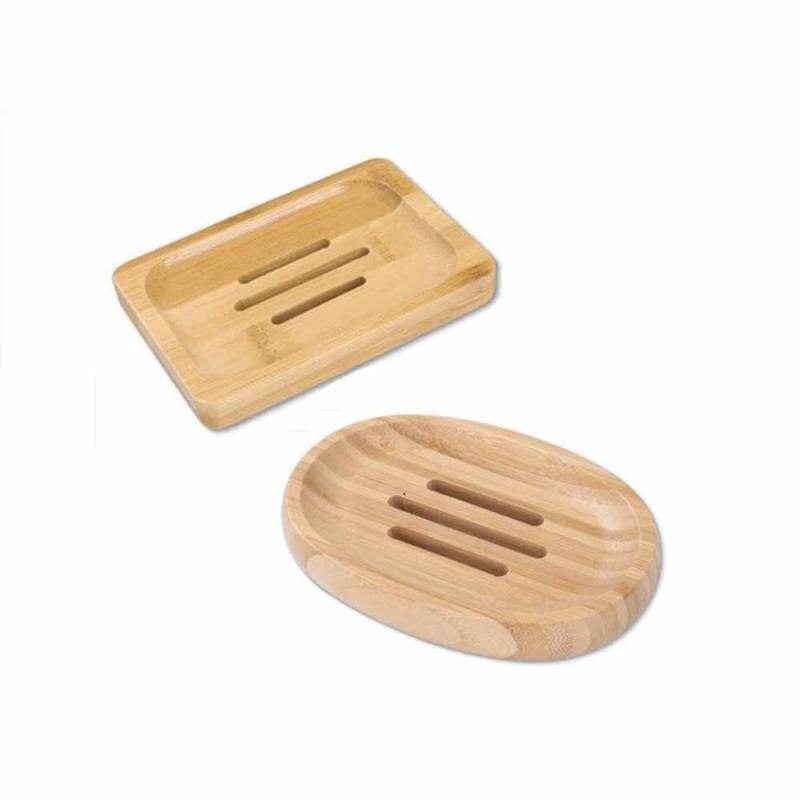 1pc Eco-friendly Natural Bamboo Wood Soap Tray Bathroom Shower Soap Tray Dish Storage Stand Soap Holder Bathroom Products