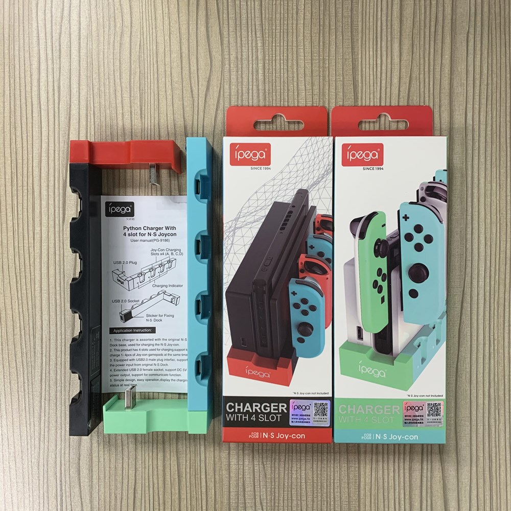 Pg-9186 stazione di carico del Controller di gioco per Controller Joy con con indicatori compatti e portatili