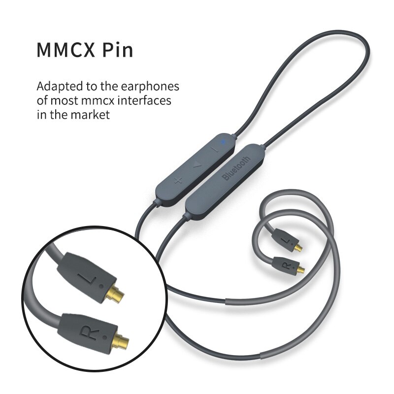 KZ Bluetooth Aptx HD CSR8675 Module Earphone 5.0 Wireless Upgrade Cable Applies ZAXASXZSTZSNProZS10Pro/AS16/ZSX: MMCX