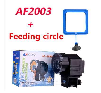 Aquarium 65Ml Automatische Vis Feeder Voor Aquarium Fish Tank Auto Feeders Met Timer Huisdier Voeden Dispenser Lcd Display Vis feeder: AF-2003  Feed circle