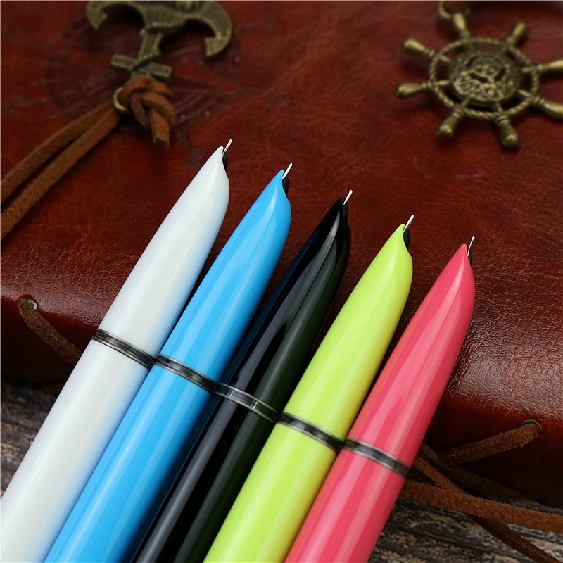 Nostalgische Oude Stijl Vulpen Plastic Inkt Pen School Kantoor Schrijven Levert Meerdere Kleuren Om Uit Te Kiezen
