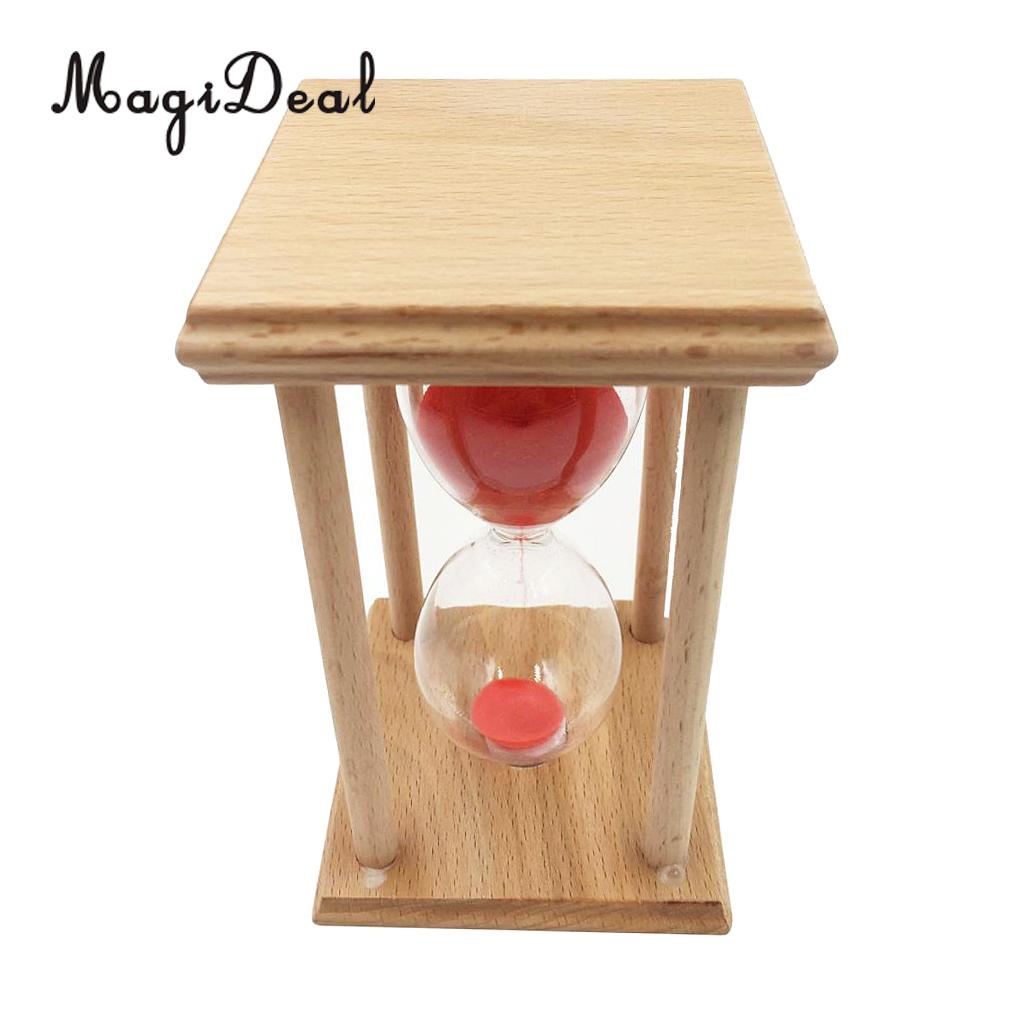 MagiDeal Hourglass Sandglass Sand Clock Timers Kitchen table Cooking Timer 20 Minutes,Red decoration