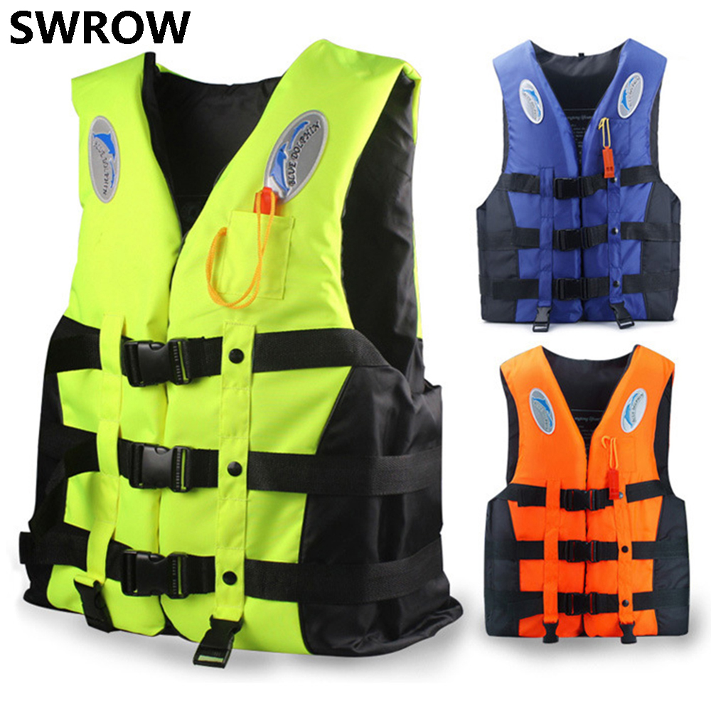 Erwachsene freundlicher schwimmen schwimmweste schnorcheln angeln surfen sicherheit leben weste Rafting bootfahren auftrieb leben jacke mit pfeife