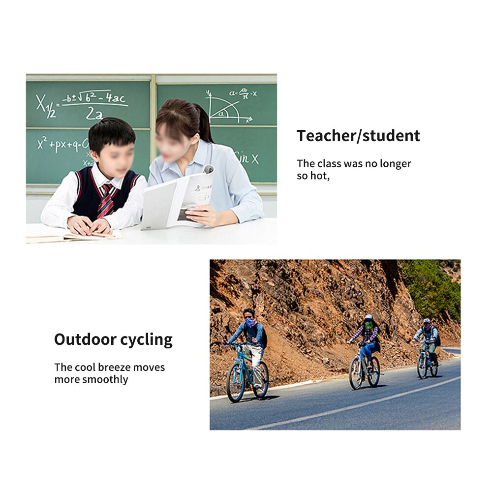 Portable USB Wearable Clip On Fan Personal Hands-Free Waist Fan Necklace Fan Handhold Fan Strong Airflow for Job Site Work