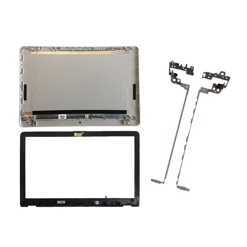 Laptop do HP 15-bs053od 15-bs033cl 15-bs0xx 15-BS020WM LCD tylna pokrywa/LCD pokrywa przednia/zawiasy/zawiasy pokrywa: Silver A  B  Hinges
