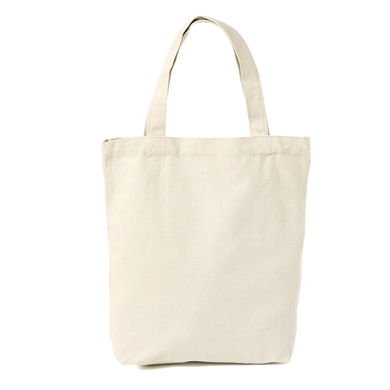 Große Kapazität Segeltuch Schulterhandtasche Falten umweltfreundliche Baumwoll-Tragetaschen Wiederverwendbare DIY-Umhängetasche Einkaufstasche Beige Weiß
