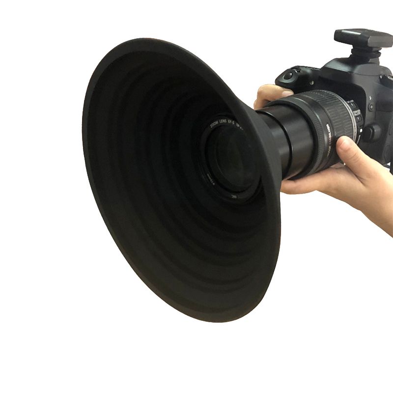 Lichtgewicht Zonnekap Voor Nikon Canon Sony Camera Universele Silicone Lensdop Voor Dslr Camera Lens