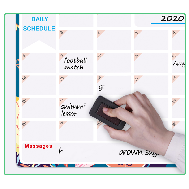 Magnetic Monthly Daily Schedule Calendar Reusable Erasable Fridge Magnets Whiteboard Sticker Message Board Home Office School
