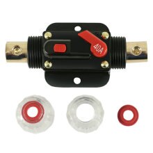 20a 30a 40a 50a 60a 80a 100a 150a strømbryter 12v 24v likestrøm bil lastebil lyd tilbakestillbar sikring strømbryter