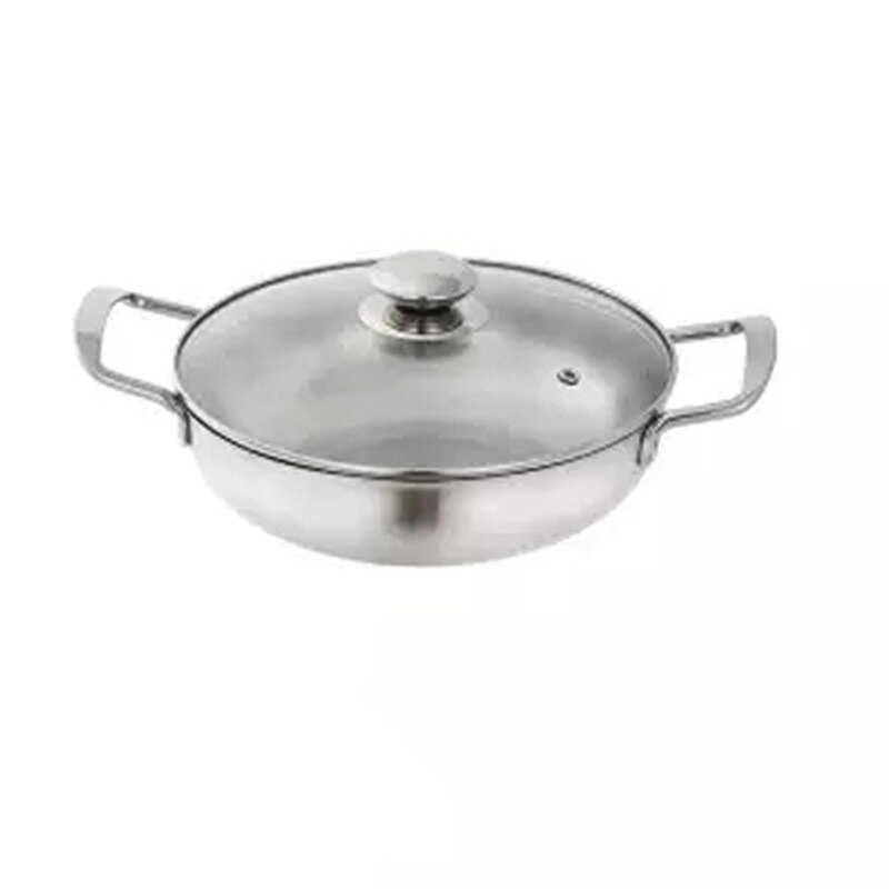 Suppegryde rustfrit stål gryde fortykningskraft gryde husholdning gryde gryde tør gryde gryde stegepande lille gryde mini nudel gryde køkken