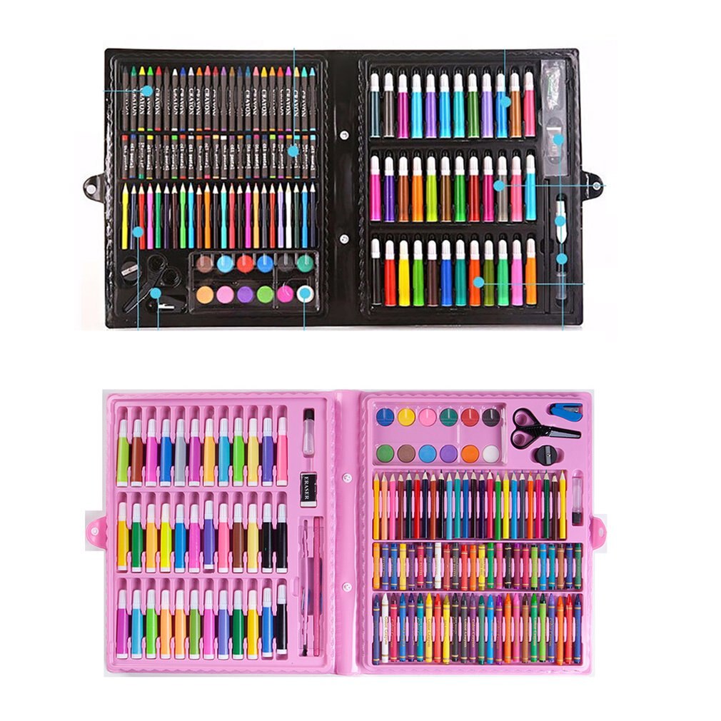150 Stks/set Tekening Potlood Aquarel Pen Set Wasbare Student Schilderen Kunst Levert Milieubescherming Kleur Pen Tekening