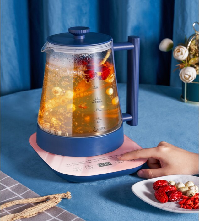 220V 1800ML Electric Kettle Automatic Multifunction Health Preserving Pot Tea Porridge Dessert Multi Cooker