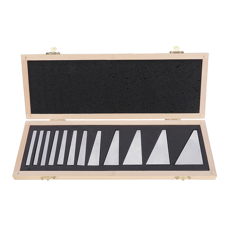 12pcs Precision Angle Blocks Set 1/4 to 30 Degree Gauge Milling Machinist Lathe Tools Durable