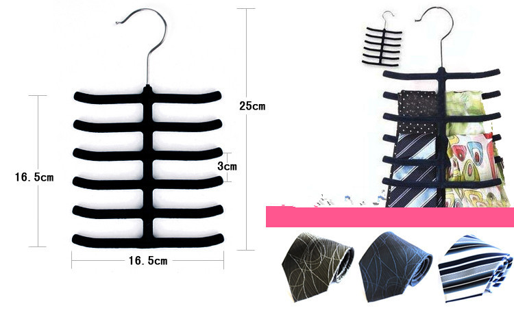 1pc nova gravata cinto toalha de veludo reuniram antiderrapante cachecol xale gravata cinto roupas cabide cremalheiras suportes mz 004