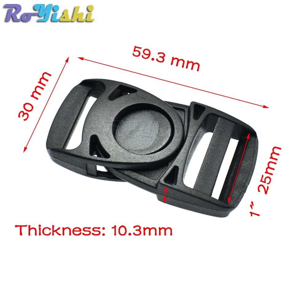 Plastic Side Release Center Buckles Swing Head Swivel style Backpack Straps Webbing 20mm 25mm 32mm 38mm: 2pcs / Webbing Size 25mm