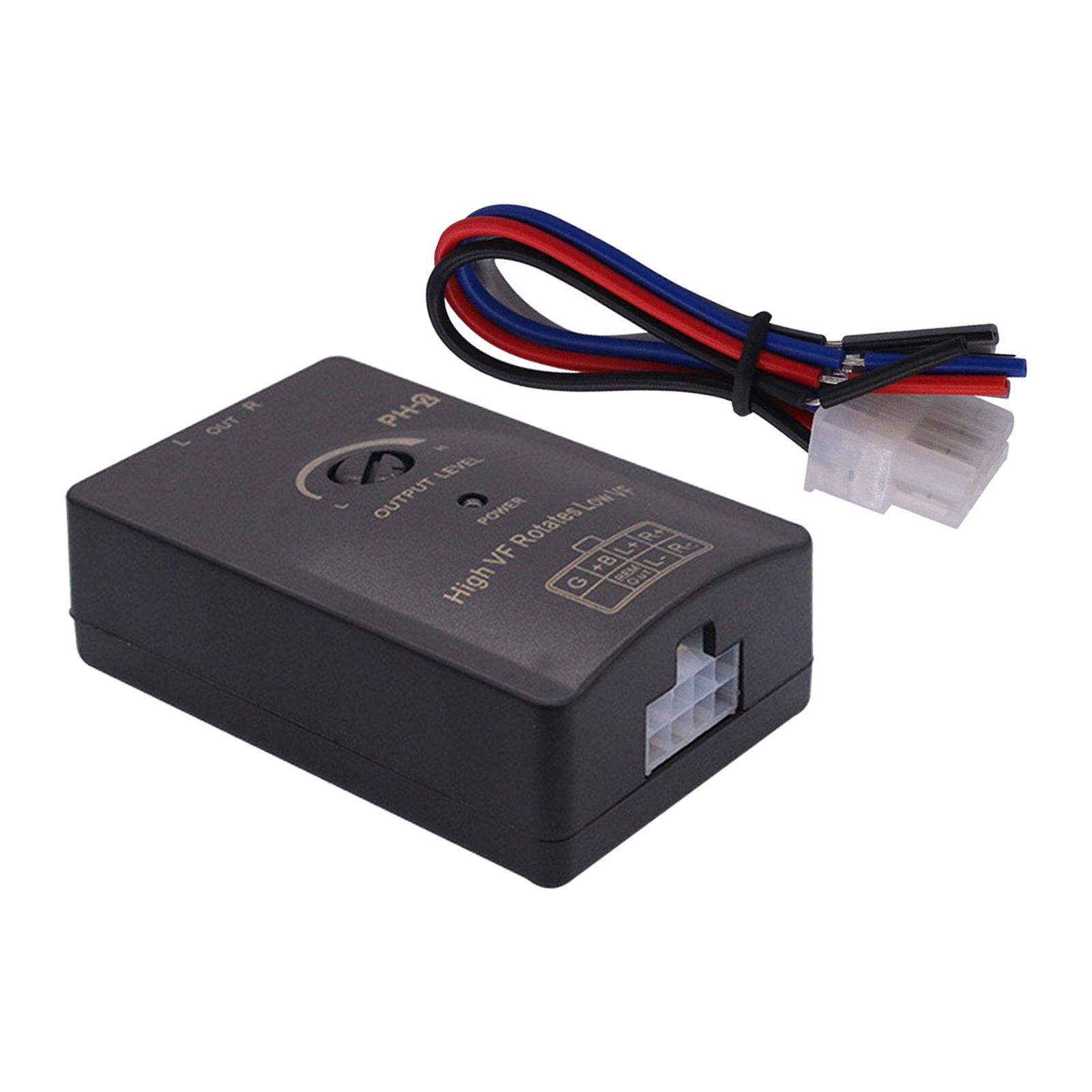 Line Level Converter Stereo Durable Adjustable Car Line Hi Low Converter Car Audio Speaker Level Converter Line Output Converter