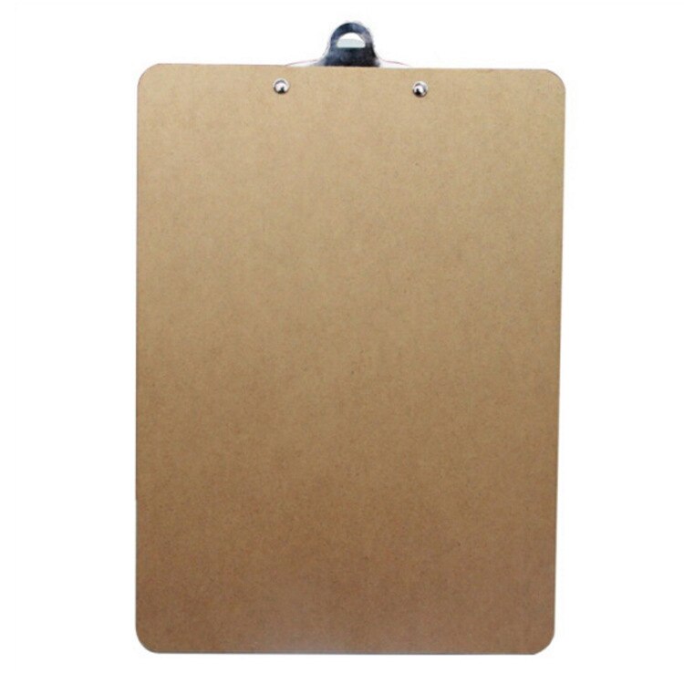 Tablero para carpetas A4, tablilla de madera para escribir, tablilla de información, tablilla simple multifuncional, suministros de oficina para estudiantes