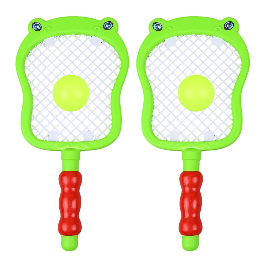 1 Set Kids Tennis Racket Badminton Racquet Set with Balls Indoors and Outdoors Sports Toys for Children Kids - Seahorse Pattern: Default Title