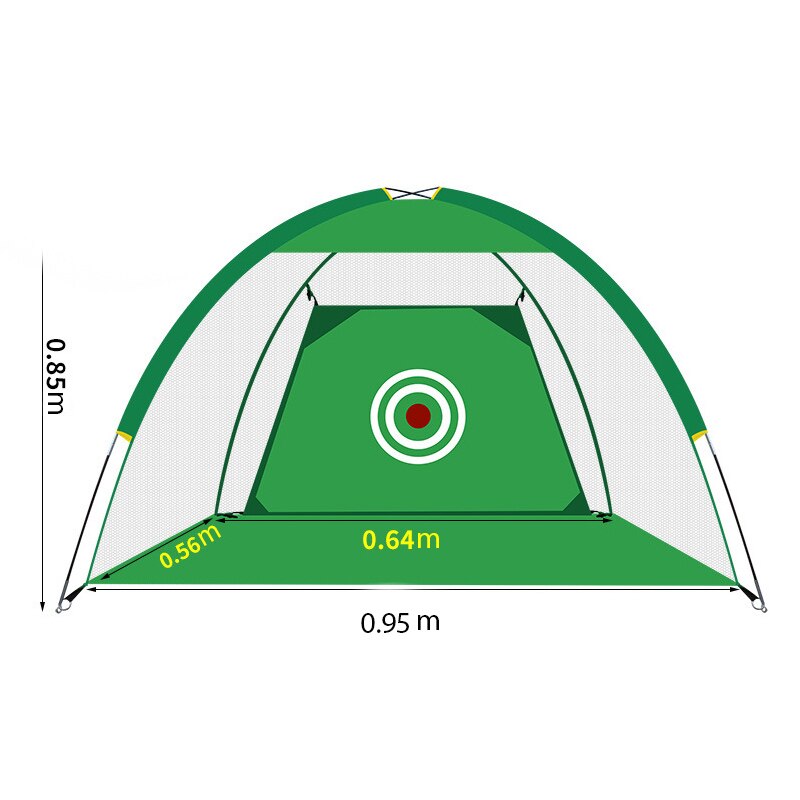 1M 2M Golf Cage pratique Net formation intérieure en plein air Sport Golf exercice équipement jardin formateur Portable Golf formation tente: 1 M Green