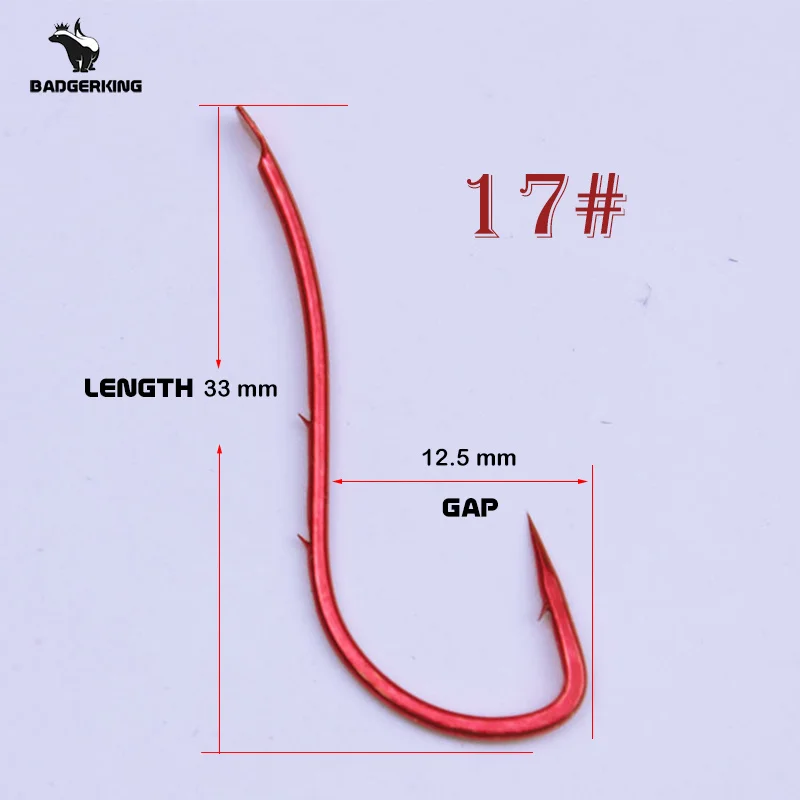 20pcs/lot fishhook for live bait fishing with double shank barbs bait holder fishook beach fishing hooks: black