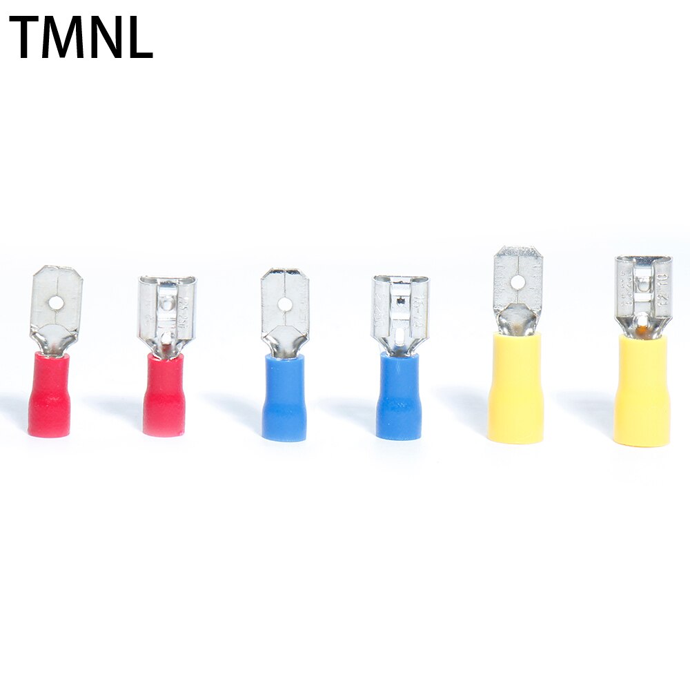 Terminals Connectors Electrical Crimp Spade Ring Lug Cable wire car Full Insulated Fork plug Cold pressing fast pluggable spring
