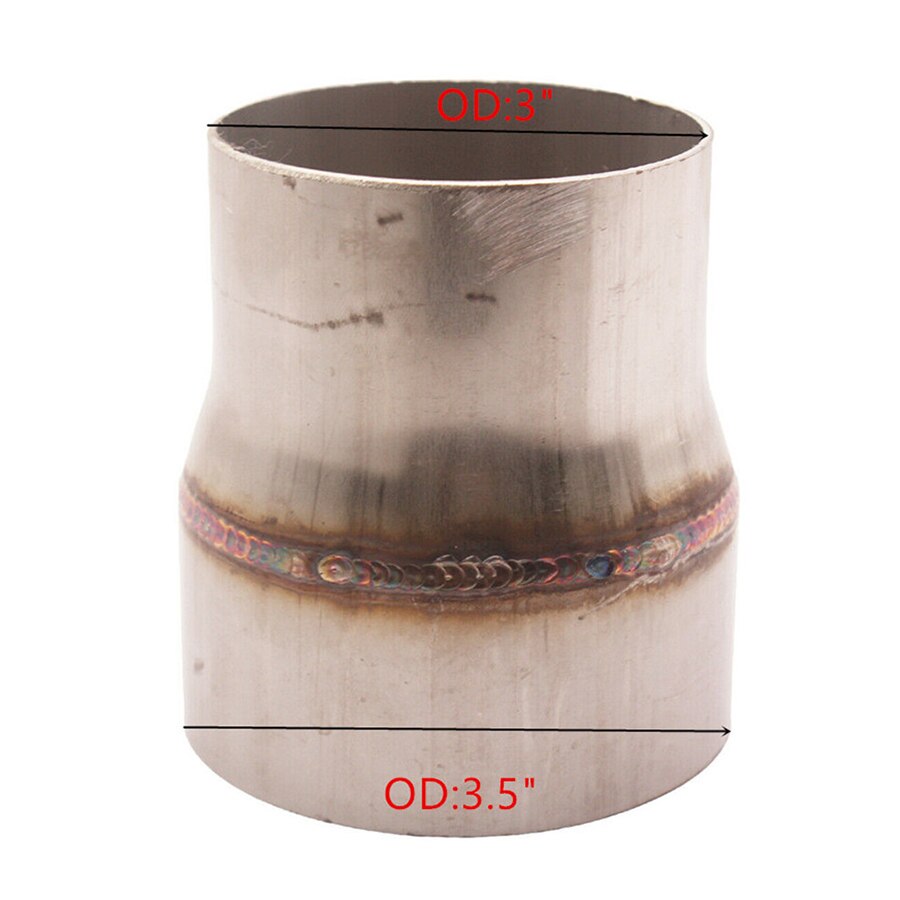 Universal 3 "To 3.5" Inch Weldable Turbo / Exhaust Stainless Steel Reducer Adapter Pipe