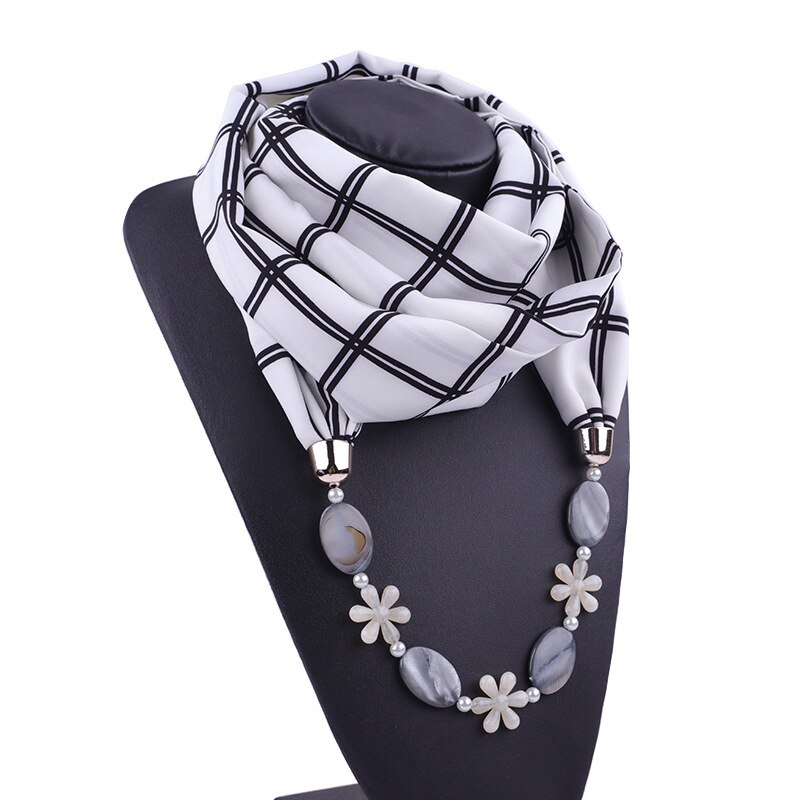 Collier Foulard bohème styel | Pendentif, collier écharpe pour femmes, style bohème, Foulard, accessoires Hijab magasins,: 13