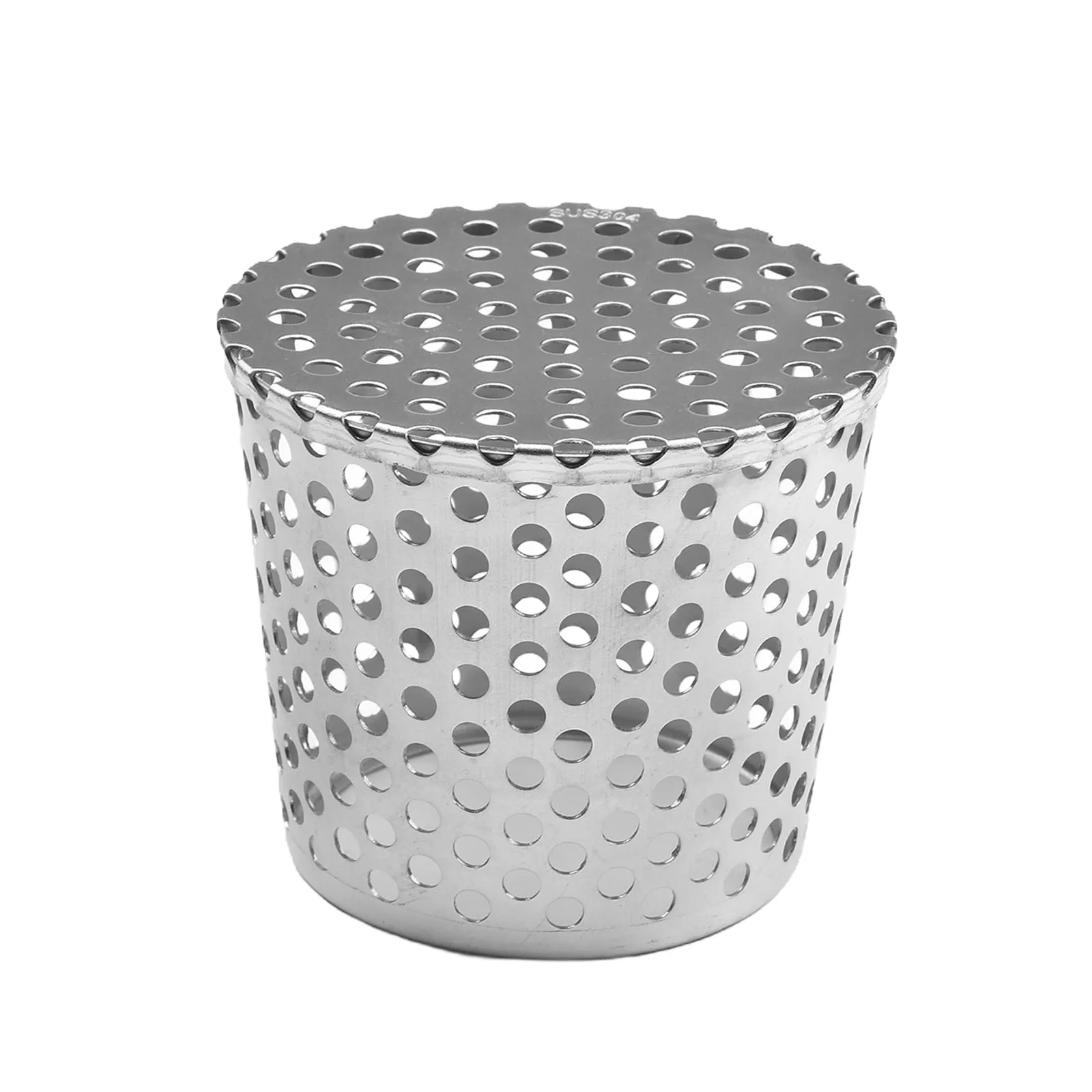 Drainage Cover Floor Drain Wall Insert Anti-blocking For Rooftop Balcony Outdoor Rain Bucket 50-200mm Practical: Chrome