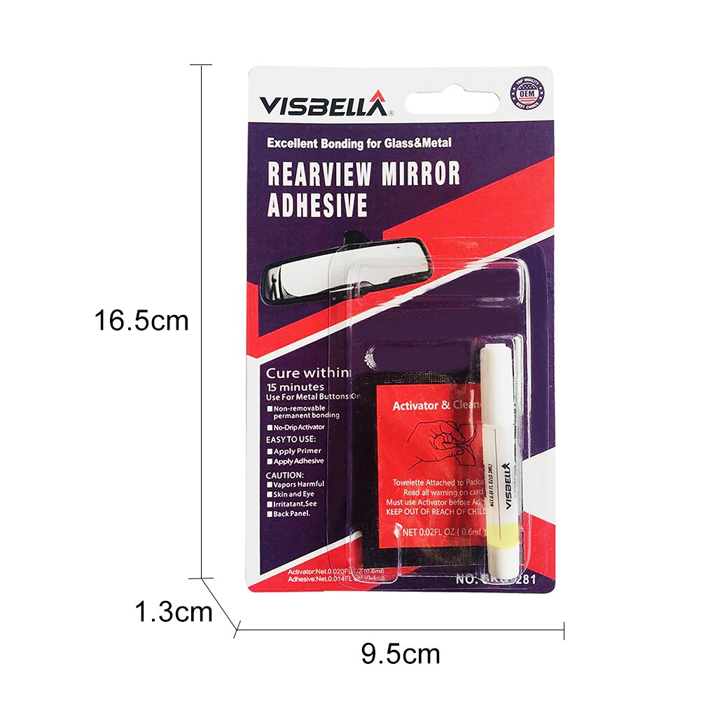 Car Rearview Mirror Adhesive Strength Permanent Rearview Mirror Adhesive Glue For Car DIY Repair Accessories