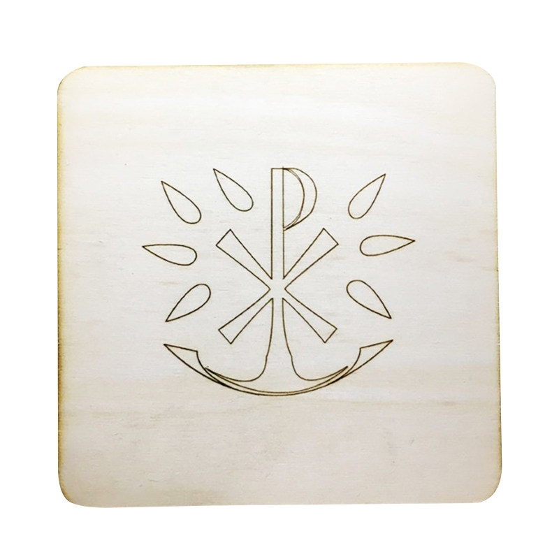 Hout Vierkante Snijplank Voor De Massa Van De Katholieke Heilige Lord &#39;S Cup Deksel Kerk Gebruiksvoorwerp Relikwieën Woondecoratie