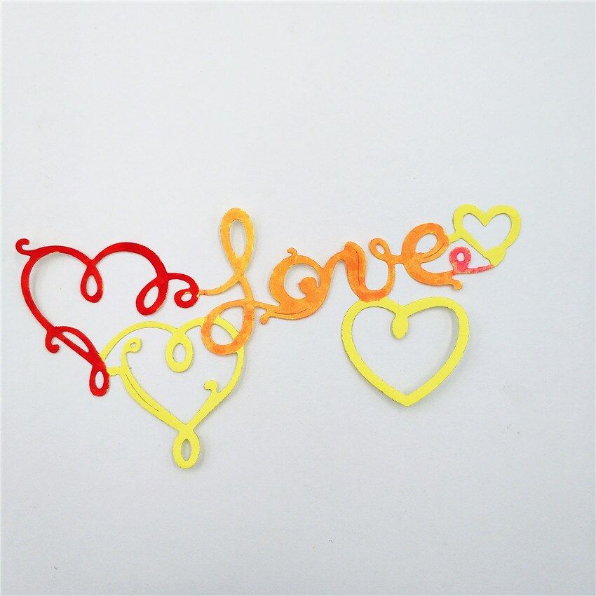 Die cutting die love metal crafts paper embossed DIY embossed Christmas Year