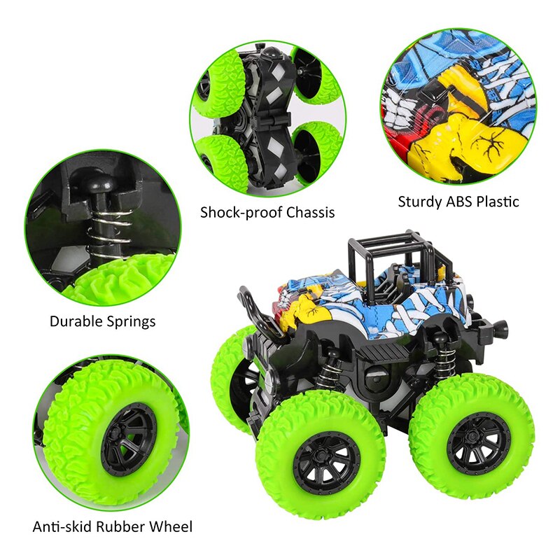 Inertial firehjulstræk off-road køretøj børns simuleringsmodel bil anti-fald legetøjsbil 2-5 år gammel babybil