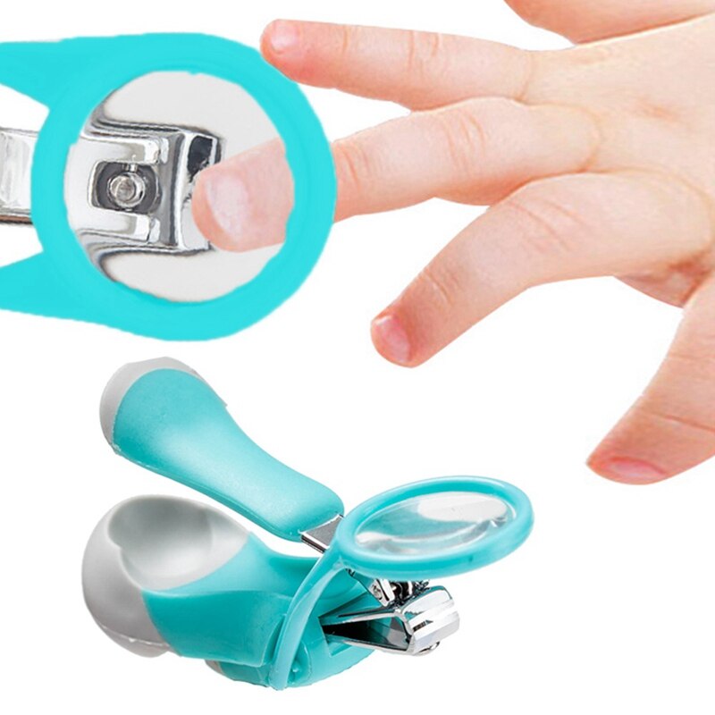1Pc Baby Safe Nail Clipper Cutter Clearly Magnifying Glass Nail Clippers Infant Children Nail Clippers Anti-meat Nail Clippers
