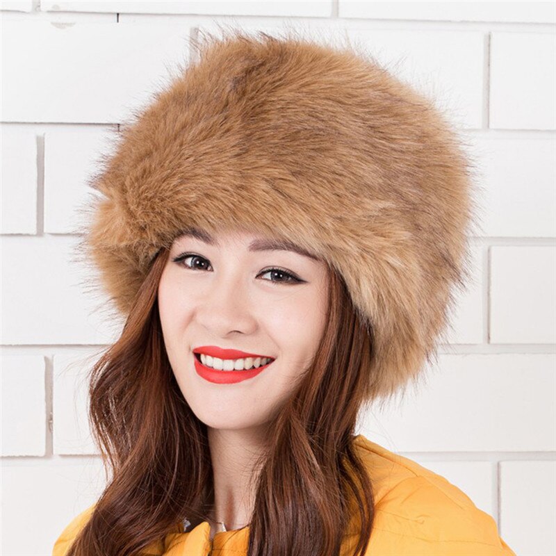Vrouwen Hoeden Vrouwen Hoed Winter Caps Meisjes Hoeden Faux Vossenbont Cap Prinses Stijl Hoeden Warm Fur Hoofddeksels Kerst gifts001: Color6