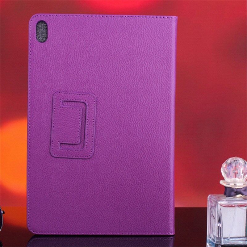 Case Voor Lenovo Idee Tab A10-70 A7600 A7600h A7600f Flio Pu Lederen Stand Houder Tablet Cover Voor A7600 A10-80h 10.1 inch: Paars