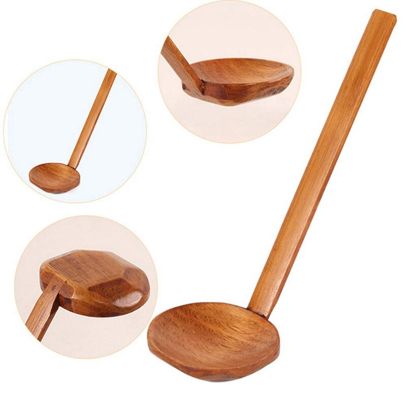 6 Pcs Japanese Long Handle Large Spoon Spoon Ramen Spoon Shell Pot Spoon Ramen Spoon Home Tableware