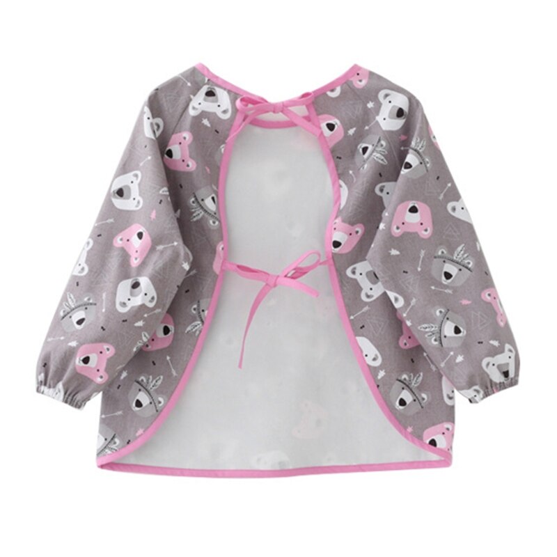 Lange Mouw Teken Smock Slab - Waterdichte Cartoon Voedingshoes voor Baby Kinderen Peuters