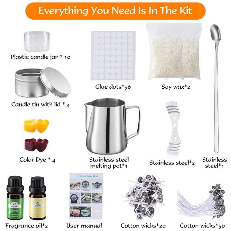DIY Candle Making Kit Handmade Scented Candle Supplies Complete Beginners Set for Adult Children UD88