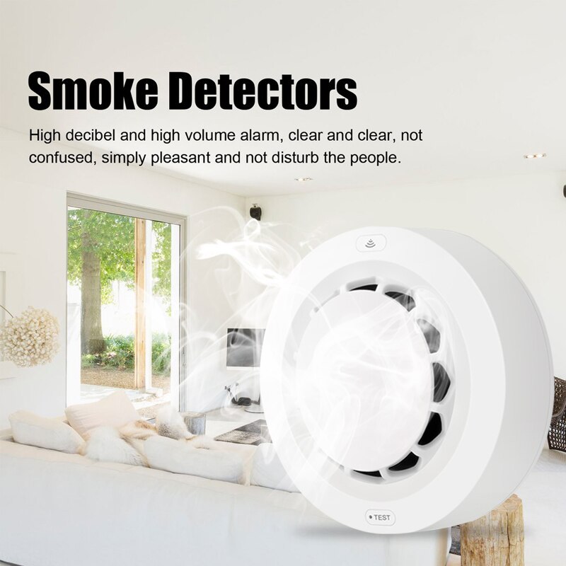 Independent Smoke Detector Sensor Fire Alarm Home Security System Firefighters Tuya WiFi Smoke Alarm Fire Protection