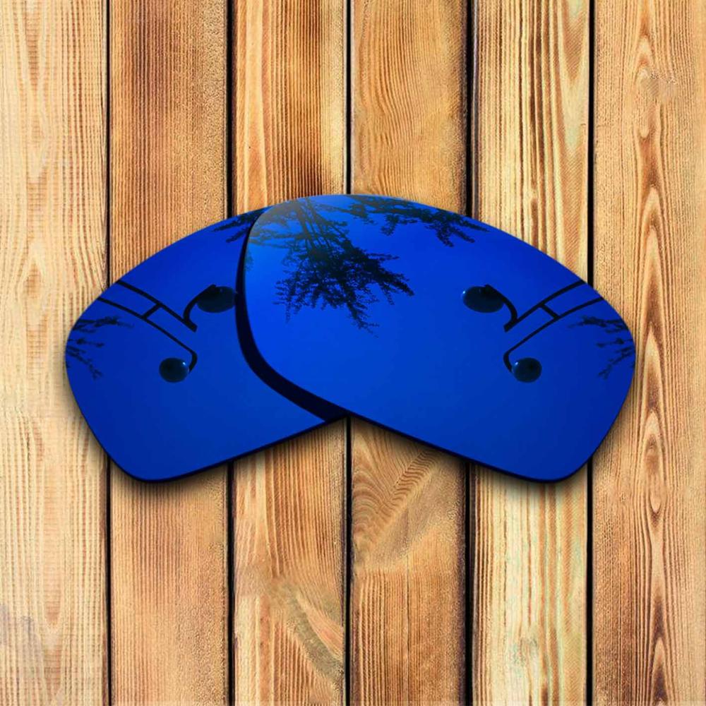 100% Precisely Cut Polarized Replacement Lenses for Hijinx Sunglass - Many Colors: Deep Blue Mirrored