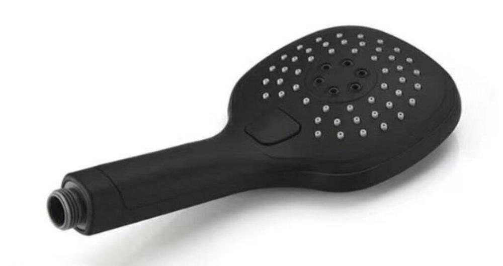 Black Brass Bath Hand Held Shower Head Adjust Brass Shower Holder Water Saving Copper Handheld Sprayer THKO: round shower